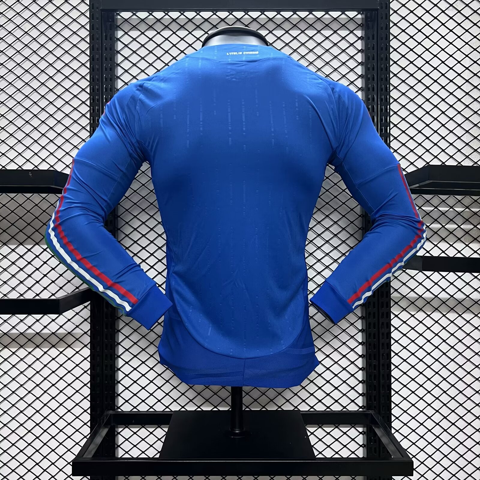 Italy 2024 Home Stadium Long Sleeve Jersey - Player Version - UnitedFutballJersey