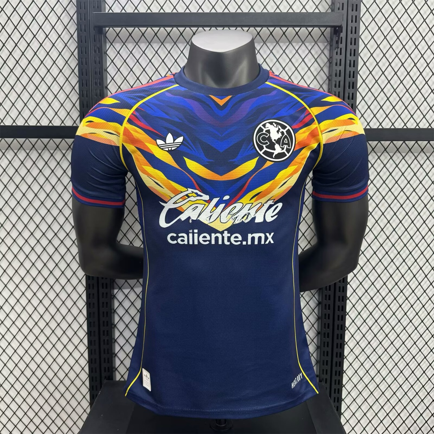 Club América 25-26 V-Shaped Camouflage Pattern Deep Blue Jersey - Player Version - UnitedFutballJersey