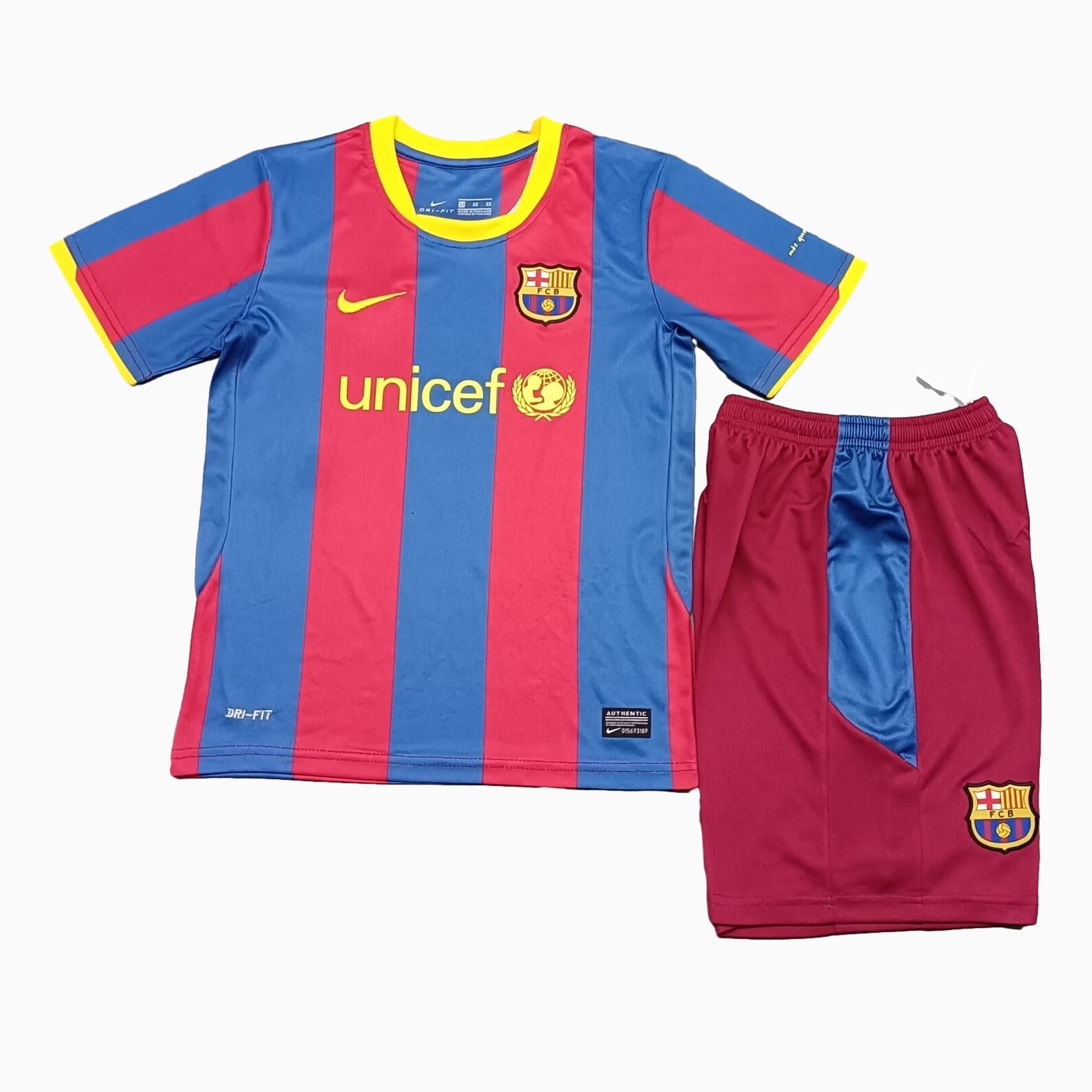 B.A.R.S.A Retro 2010-11 Home Stadium Kids Kit - UnitedFutballJersey