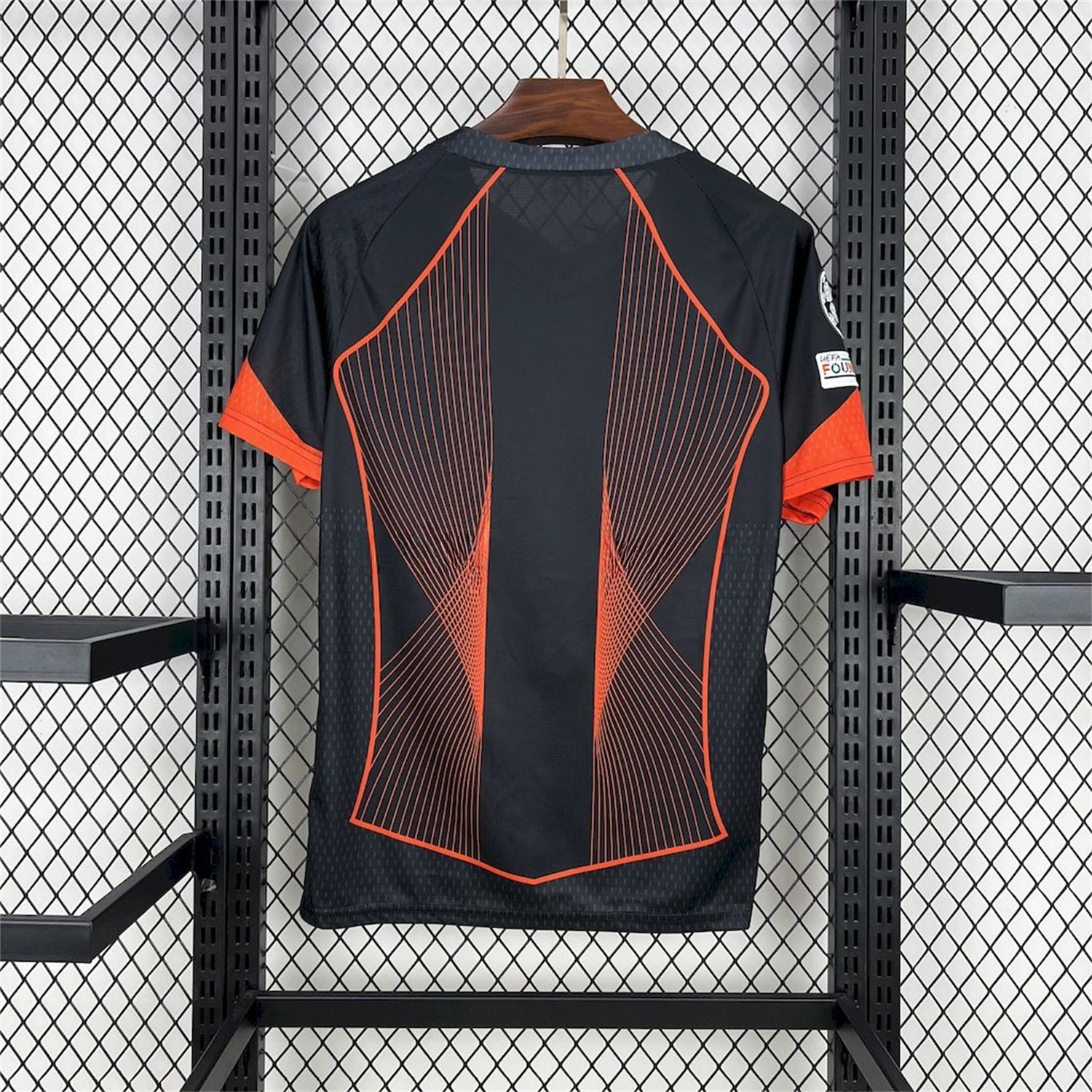 Barcelona 25-26 T90 Orange Lines Black Special Jersey - Fans Version - UnitedFutballJersey