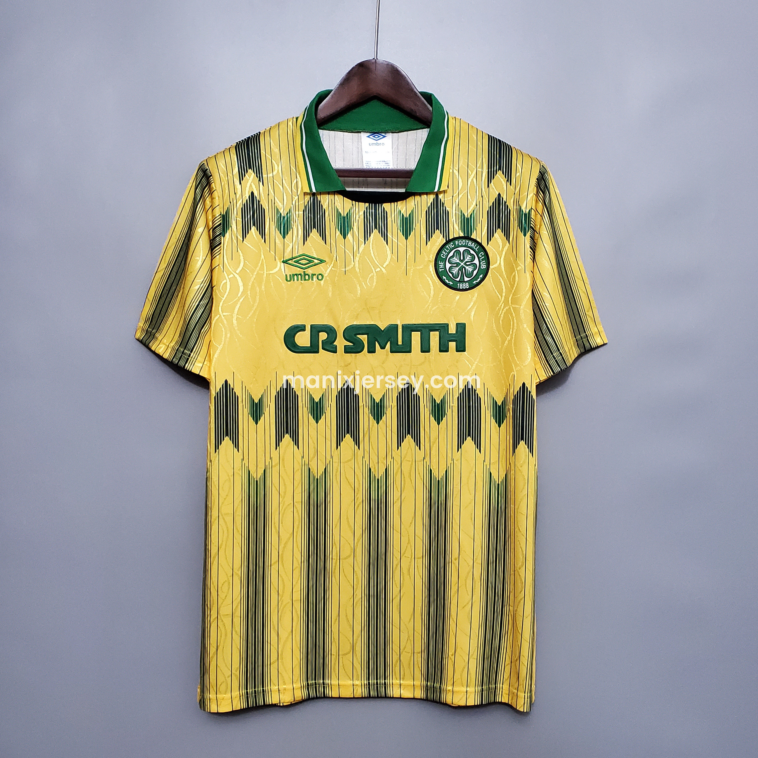 Retro Celtic 1988-91 Away Stadium Jersey - UnitedFutballJersey