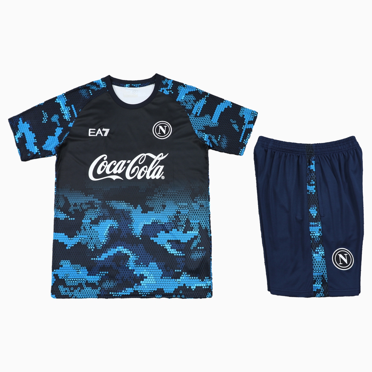 Napoli 24-25 Short-Sleeve Training Set - Blue Top & Shorts - UnitedFutballJersey