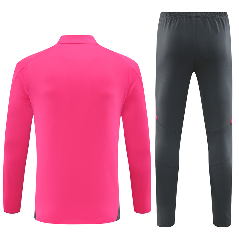 Germany 2024 Long Sleeve Training Set - Pink With Gray - UnitedFutballJersey