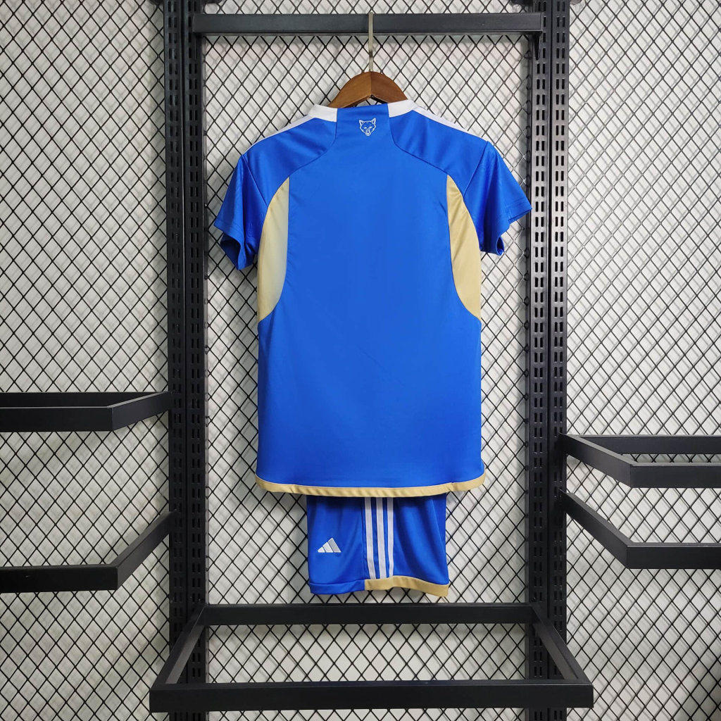 Leicester city 23-24 Home Stadium Kids Kit - UnitedFutballJersey