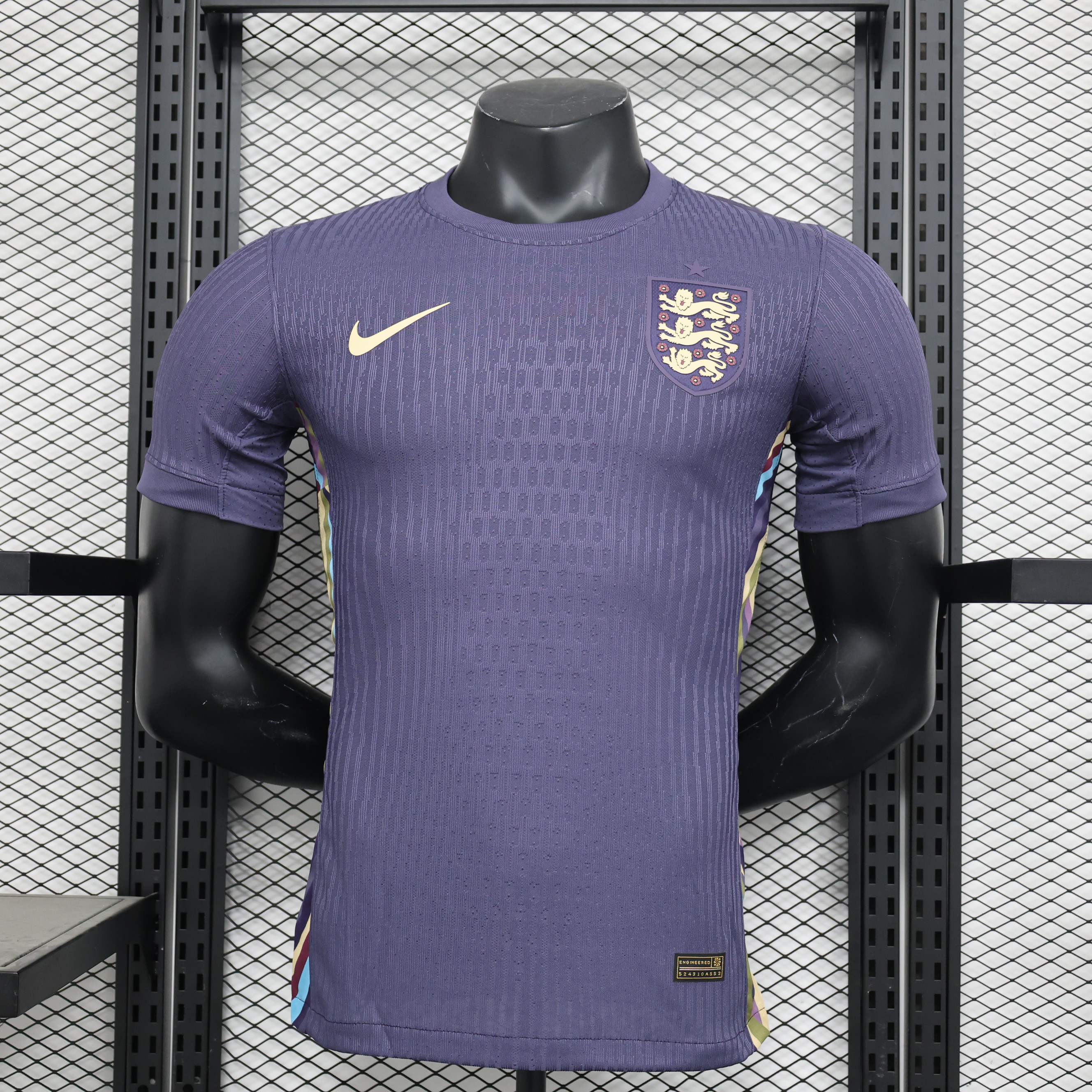 England 2024 Away Stadium Jersey - Player Version - UnitedFutballJersey