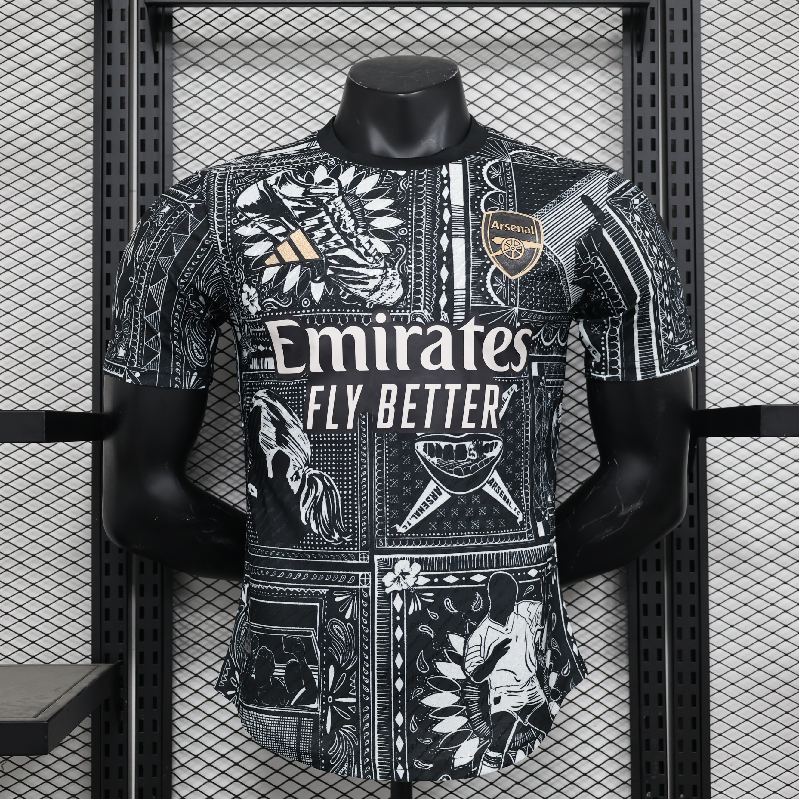 Arsenal x I-a-n.W-r-i-g-h-t 23-24 Pre-match Jersey - Player Version - UnitedFutballJersey