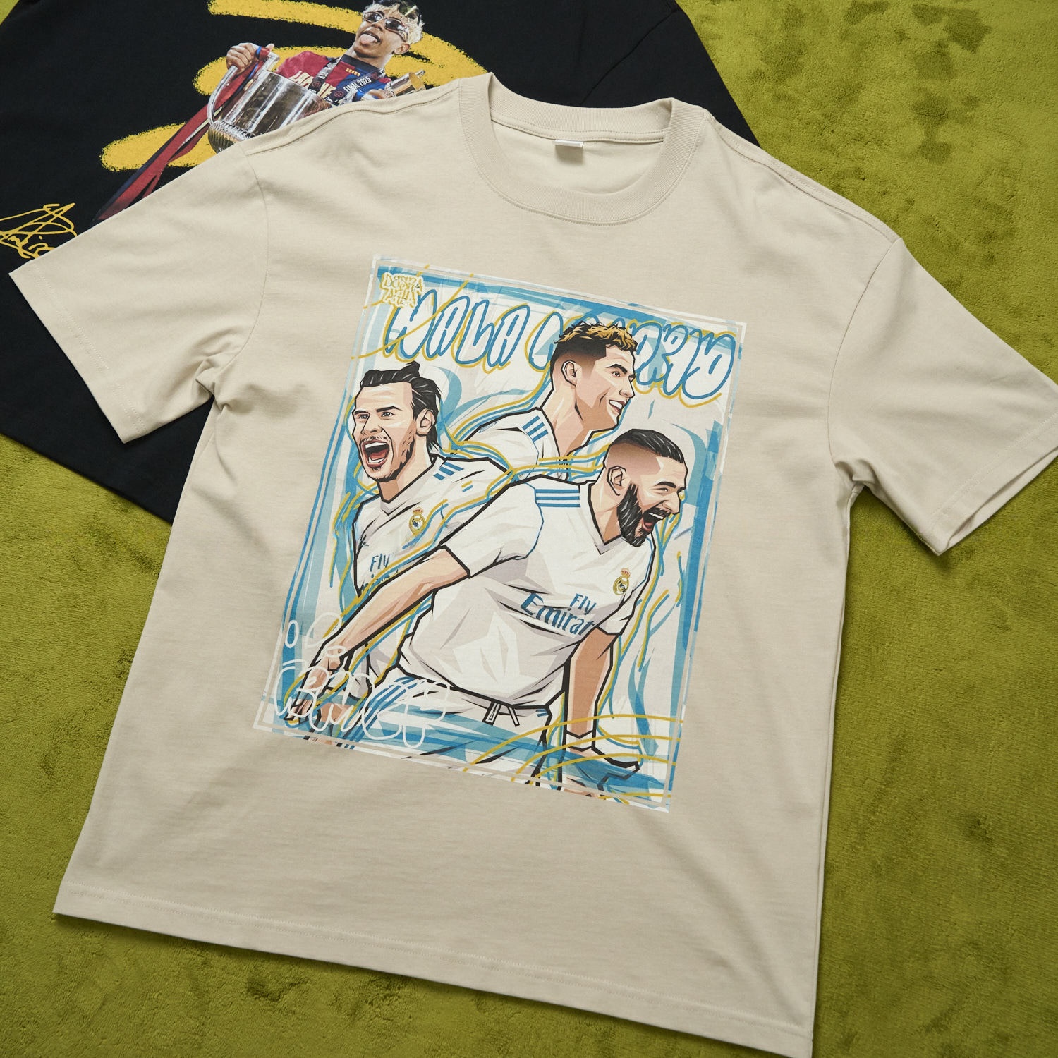 Real Madrid BBC Benzema Bale Cristiano Ronaldo Unisex Pure Cotton T-shirt - UnitedFutballJersey