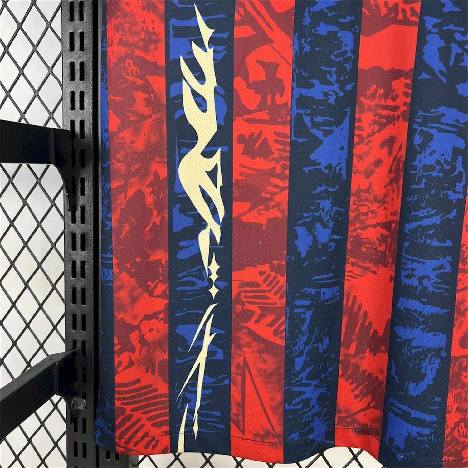 B.A.R.S.A 25-26 Red & Blue Random Graffiti Pattern Jersey - Fans Version - UnitedFutballJersey