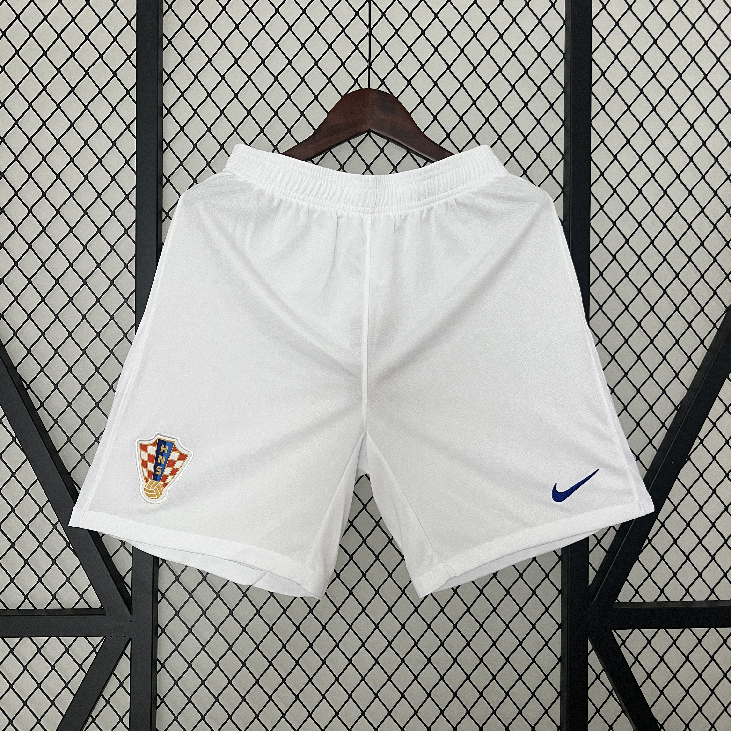 Croatia 2024 Home Shorts - Fans Version - UnitedFutballJersey