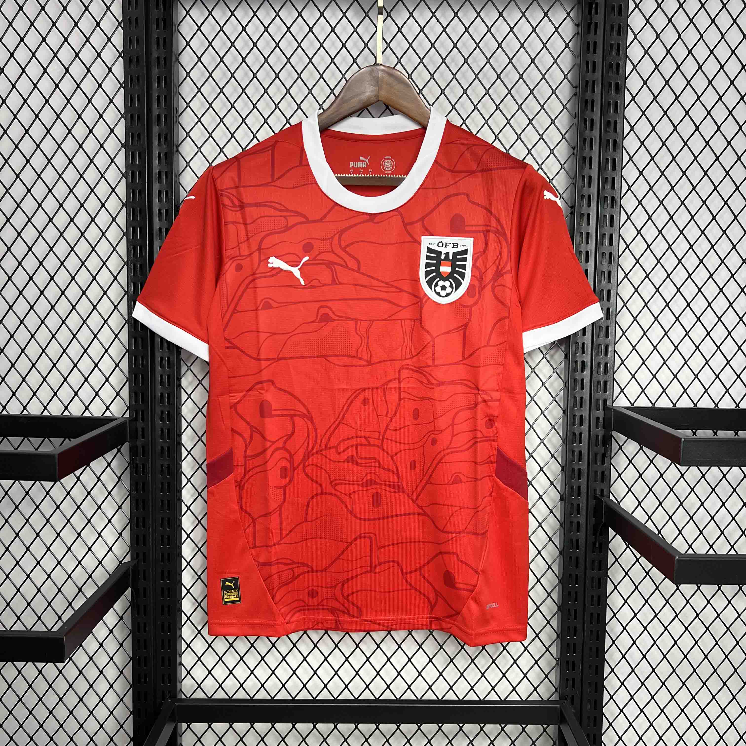 Austria 2024 Home Stadium Jersey - Fans Version - UnitedFutballJersey