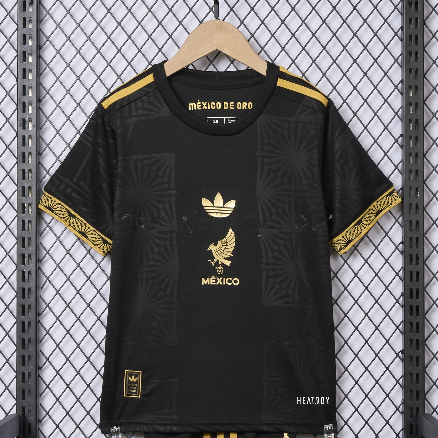 Mexico 2025 Gold Cup Black Kids Kit - Player Version - UnitedFutballJersey