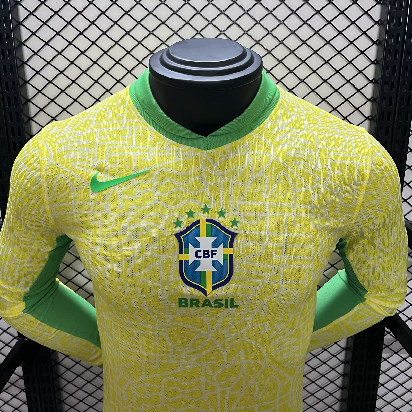 Brazil 2024 Home Long Sleeve Stadium Jersey - Player Version - UnitedFutballJersey