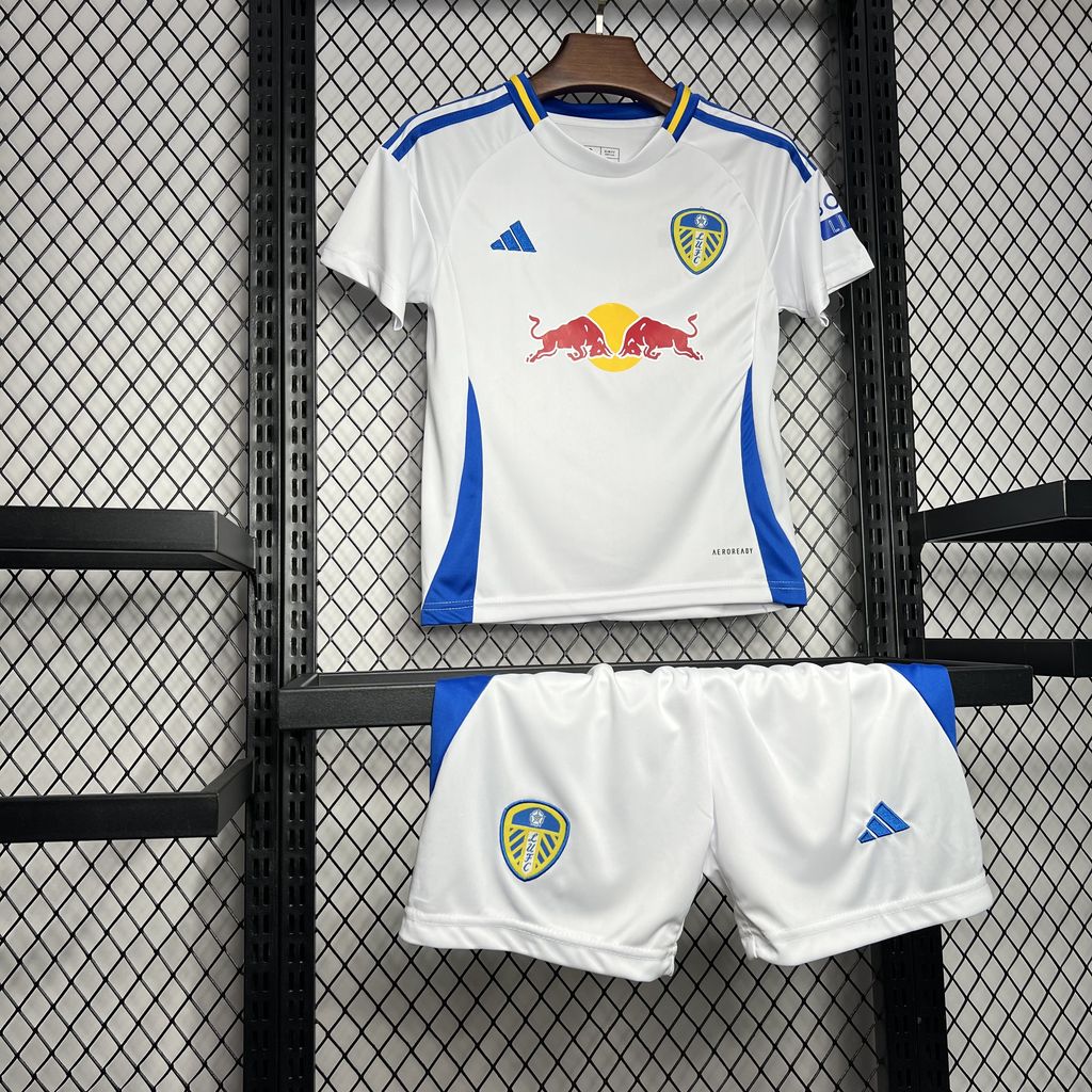 Leeds United 24-25 Home Stadium Kids Kit - UnitedFutballJersey