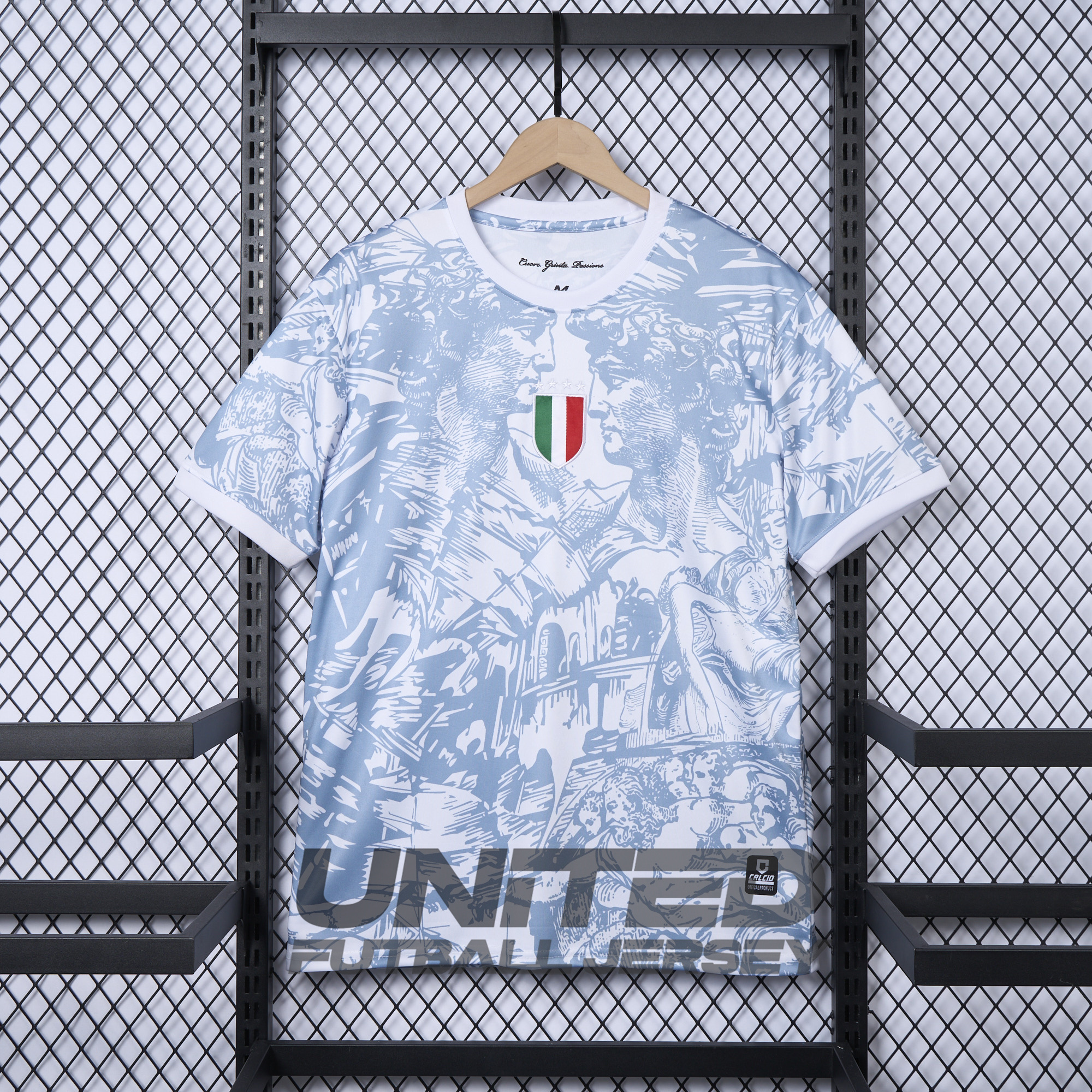 Italy 2024 White Special Edition Jersey - Fans Version - UnitedFutballJersey