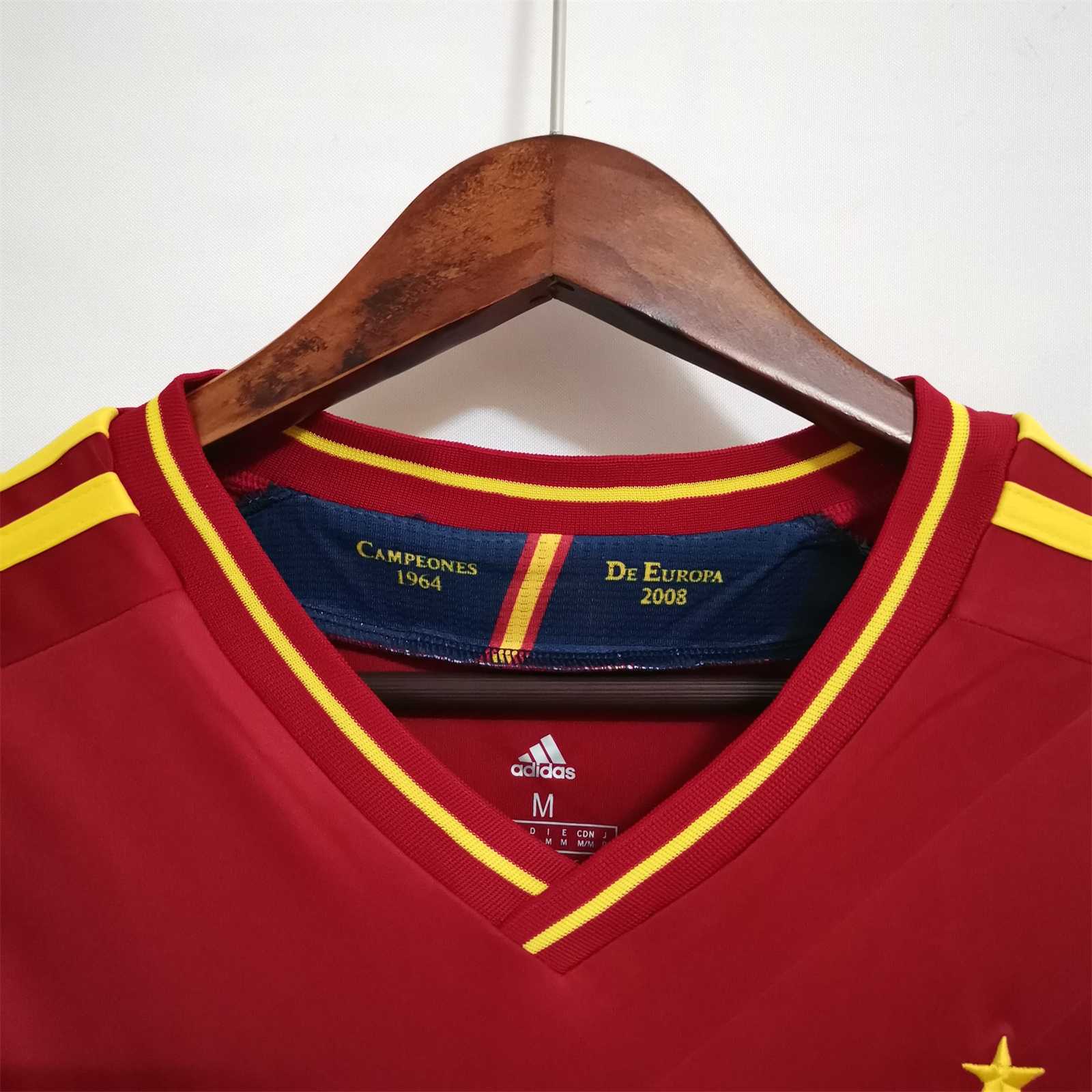Retro Spain 2012 Home Stadium Jersey - UnitedFutballJersey