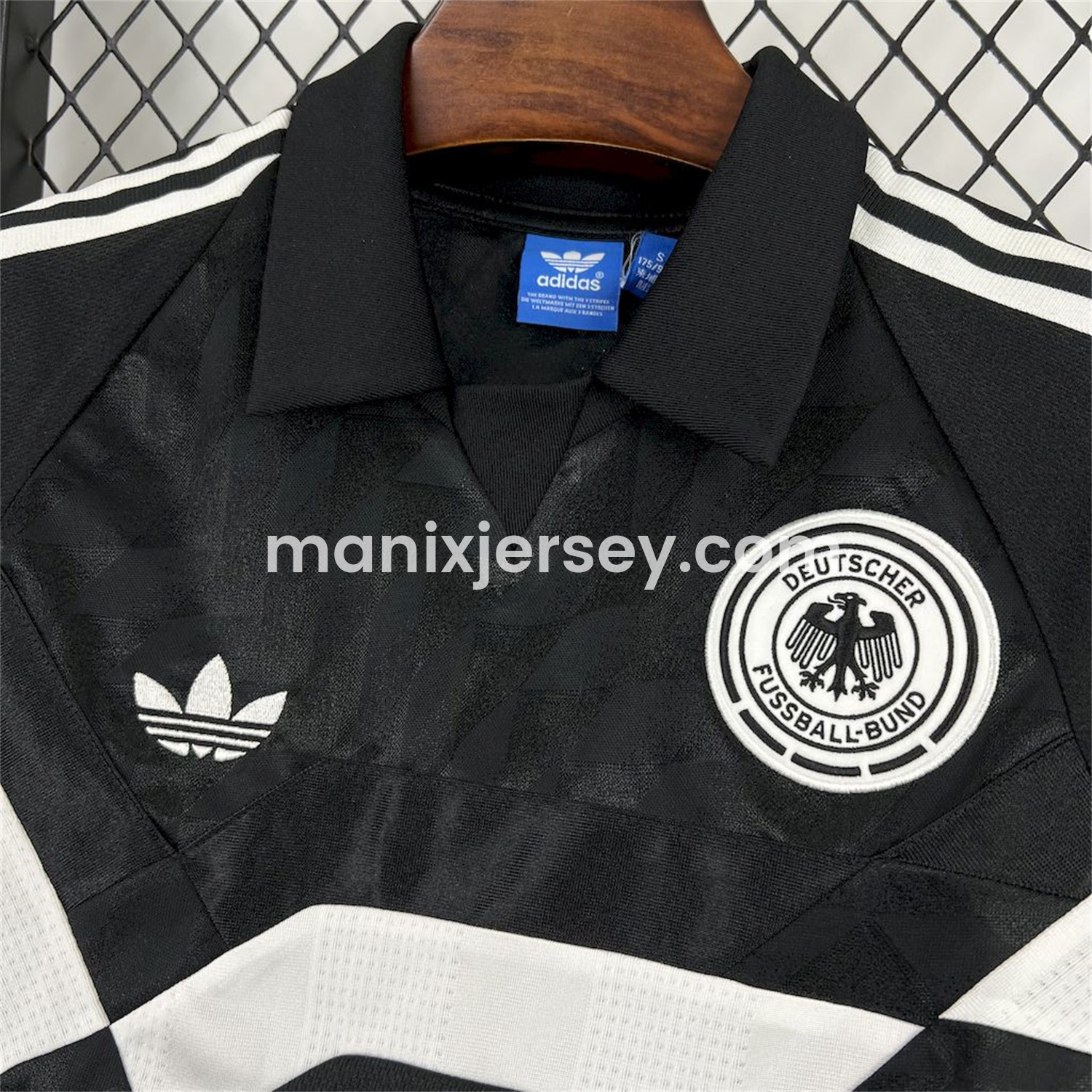 Retro Germany 1988-91 Terrace Black Jersey - UnitedFutballJersey