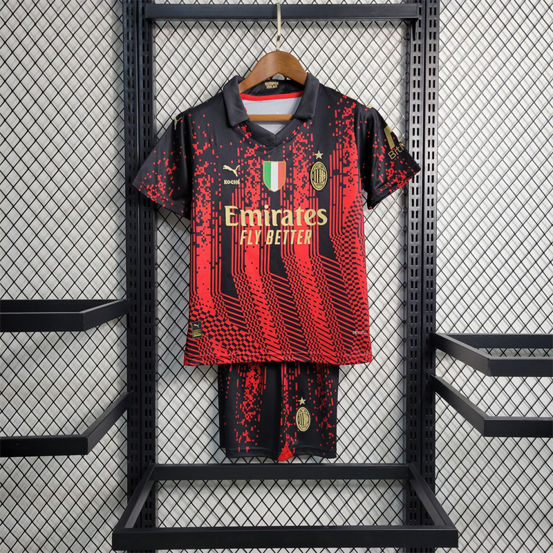 AC Milan 22-23 Kids Kit Special Edition - UnitedFutballJersey