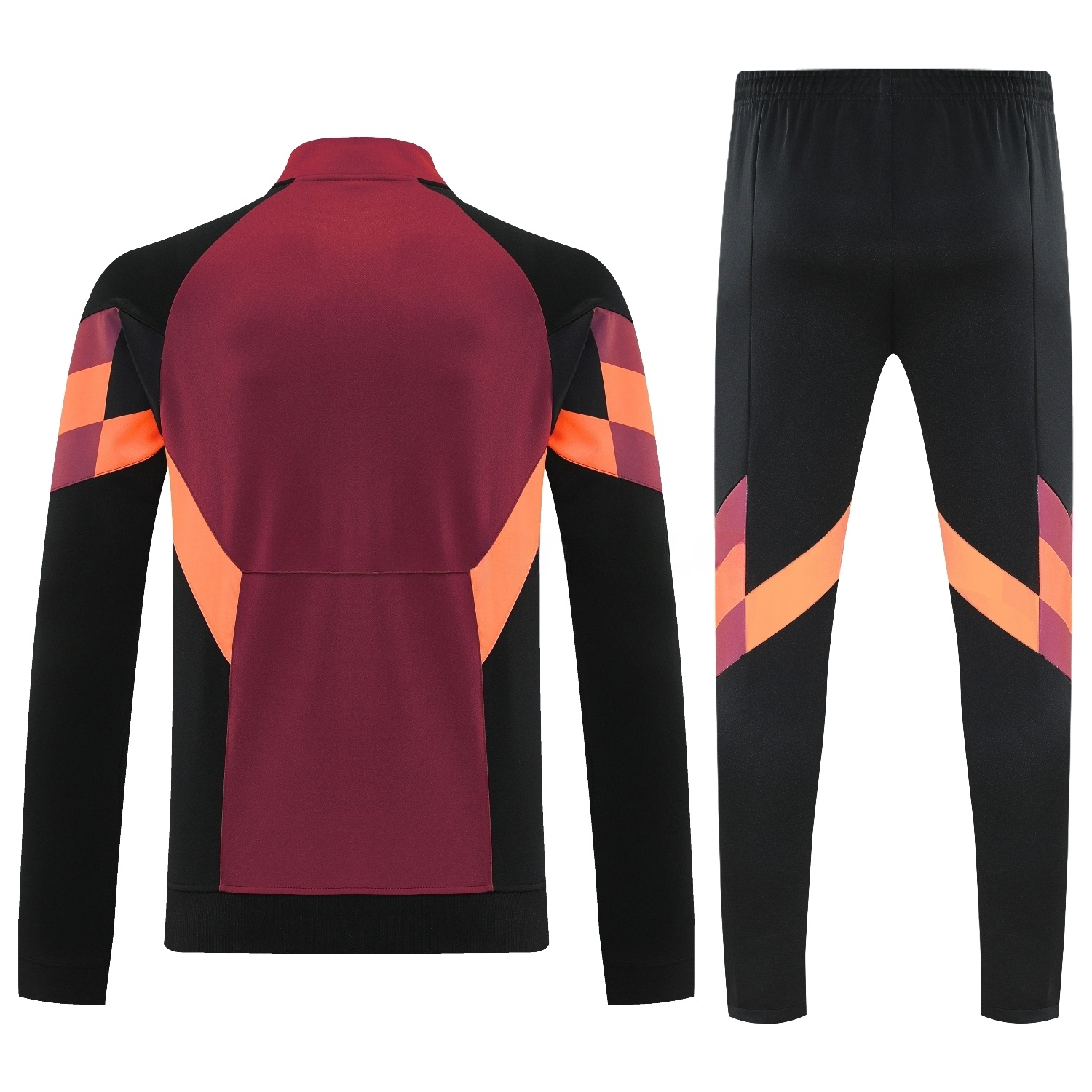 River Plate 25-26 Terrace Jacket Training Tracksuit - Deep Red Jackets & Black Pants - UnitedFutballJersey