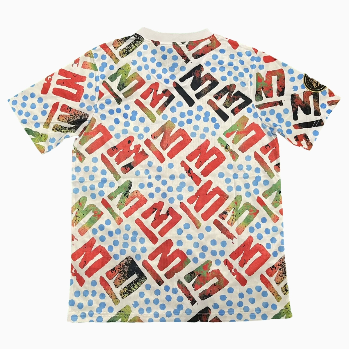 Marseille 24-25 White Graffiti Pre-match Training Jersey - Fans Version - UnitedFutballJersey