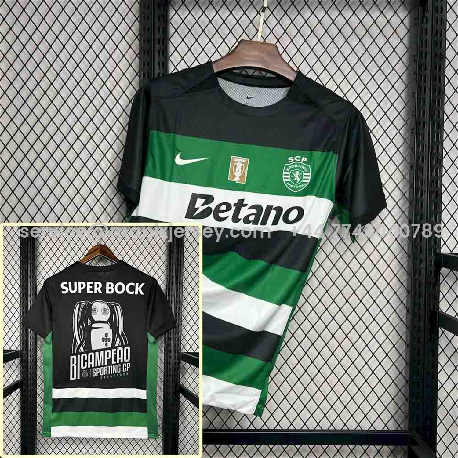 Sporting CP Portugal 24-25 Home Jersey - Champion Version - Fans Version - UnitedFutballJersey