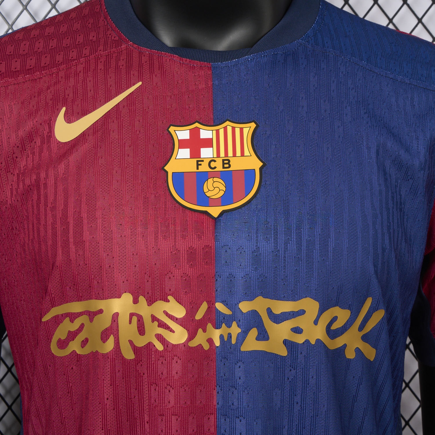 B.A.R.S.A x Travis Scott New 24-25 Home Jersey - Player Version - UnitedFutballJersey