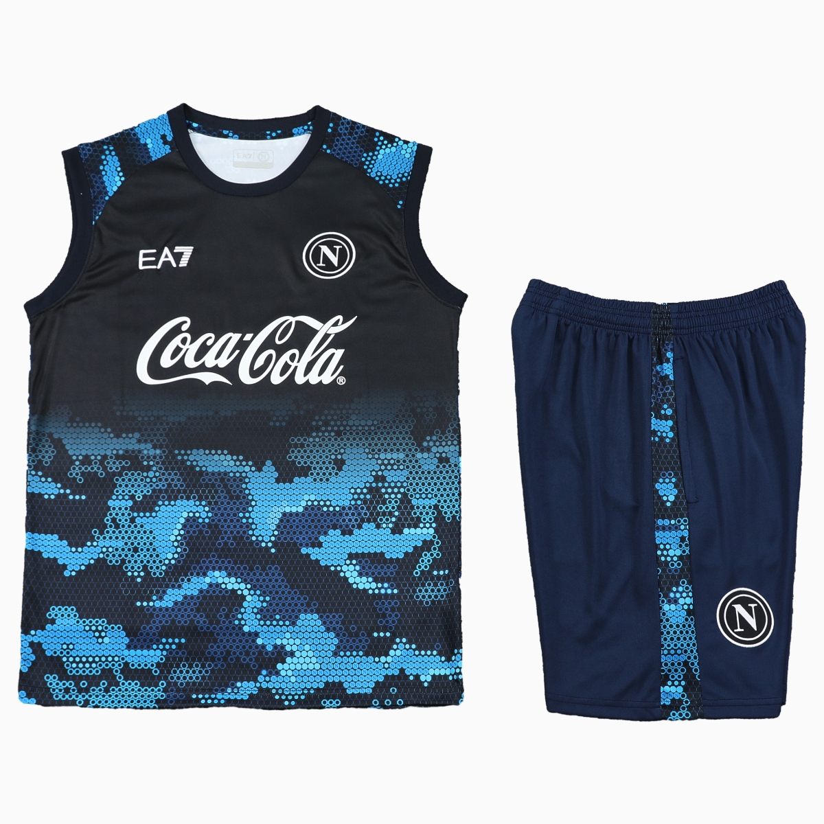 Napoli 24-25 Vest Training Set - Blue Vest & Shorts - UnitedFutballJersey