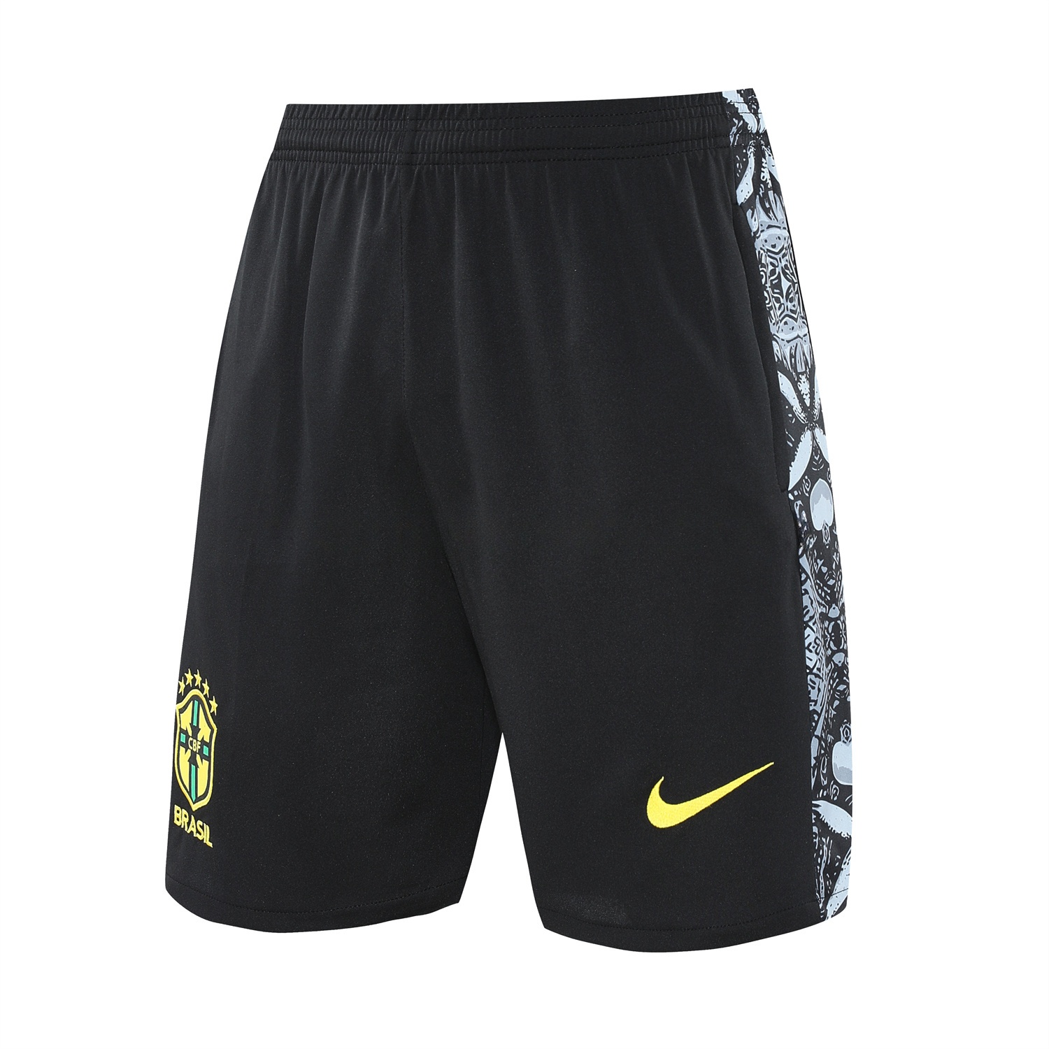 Brazil 25-26 Gray Jesus Statue Vest Training Set - Gray Vest & Black Shorts - UnitedFutballJersey