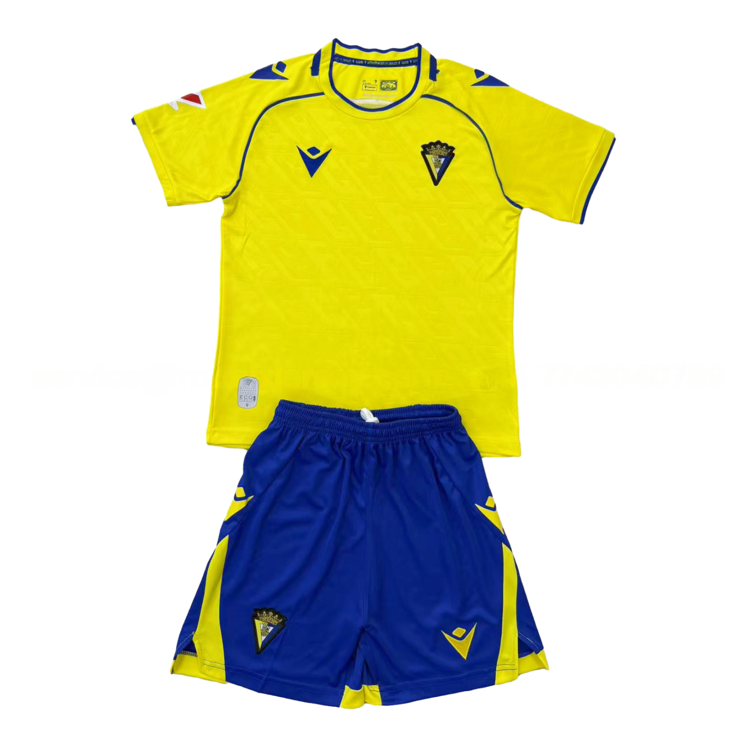 Cádiz Cadiz 25-26 Home Unsponsored Men's Adult Jersey Set - Fans Version - UnitedFutballJersey