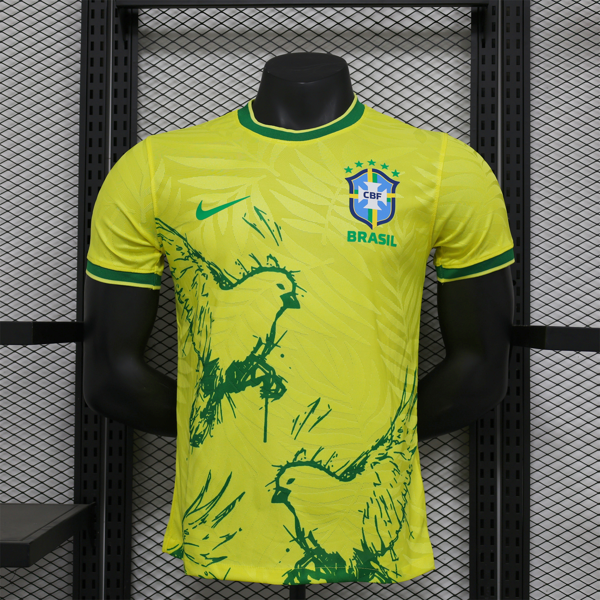 Brazil 2024 Yellow Dove Special Edition Jersey - Player Version - UnitedFutballJersey