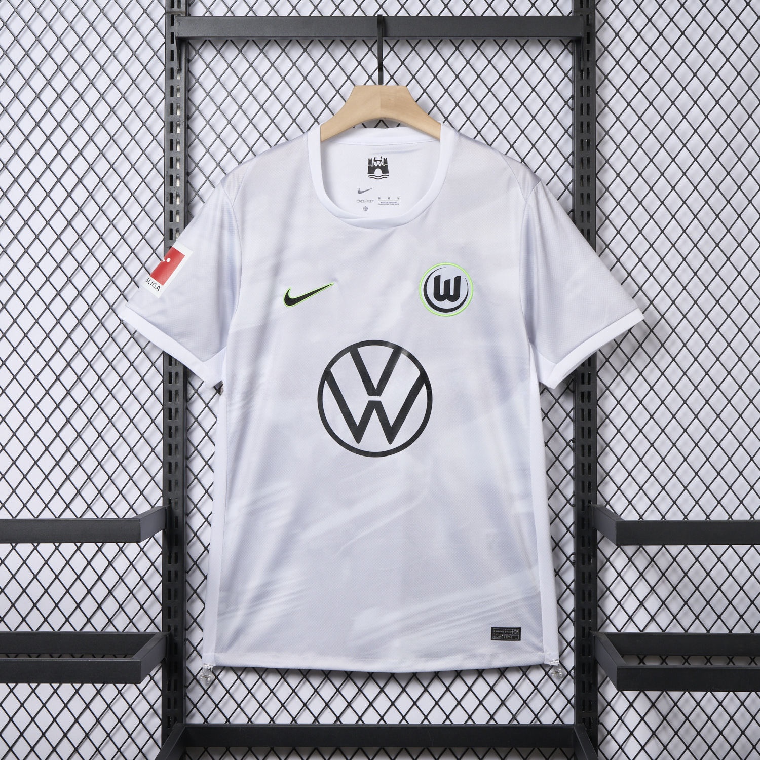 Wolfsburg 25-26 Away Grey Jersey With Sponsor - Fans Version - UnitedFutballJersey