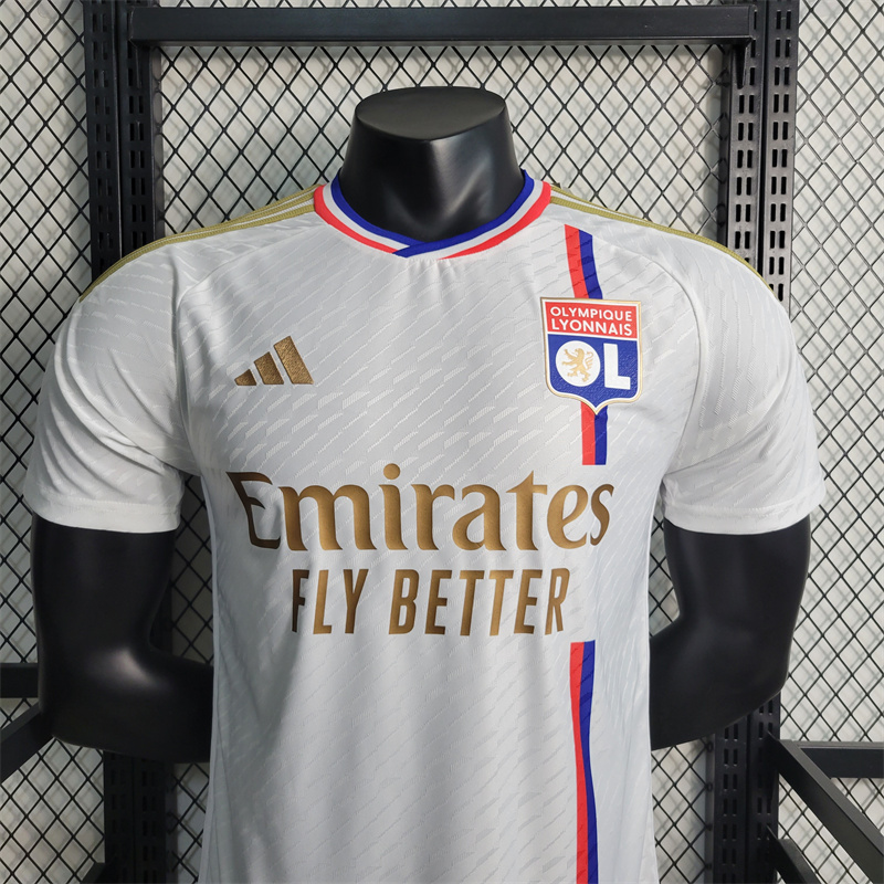 Lyon 23-24 Home Jersey - Player Version - UnitedFutballJersey