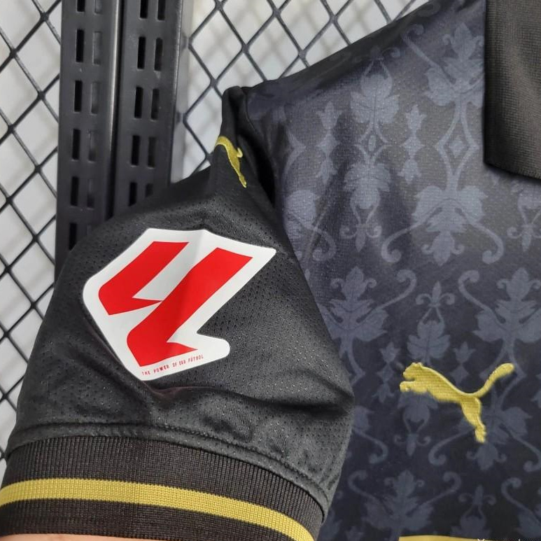 Valencia 24-25 Black Away Jersey - Fans Version - UnitedFutballJersey