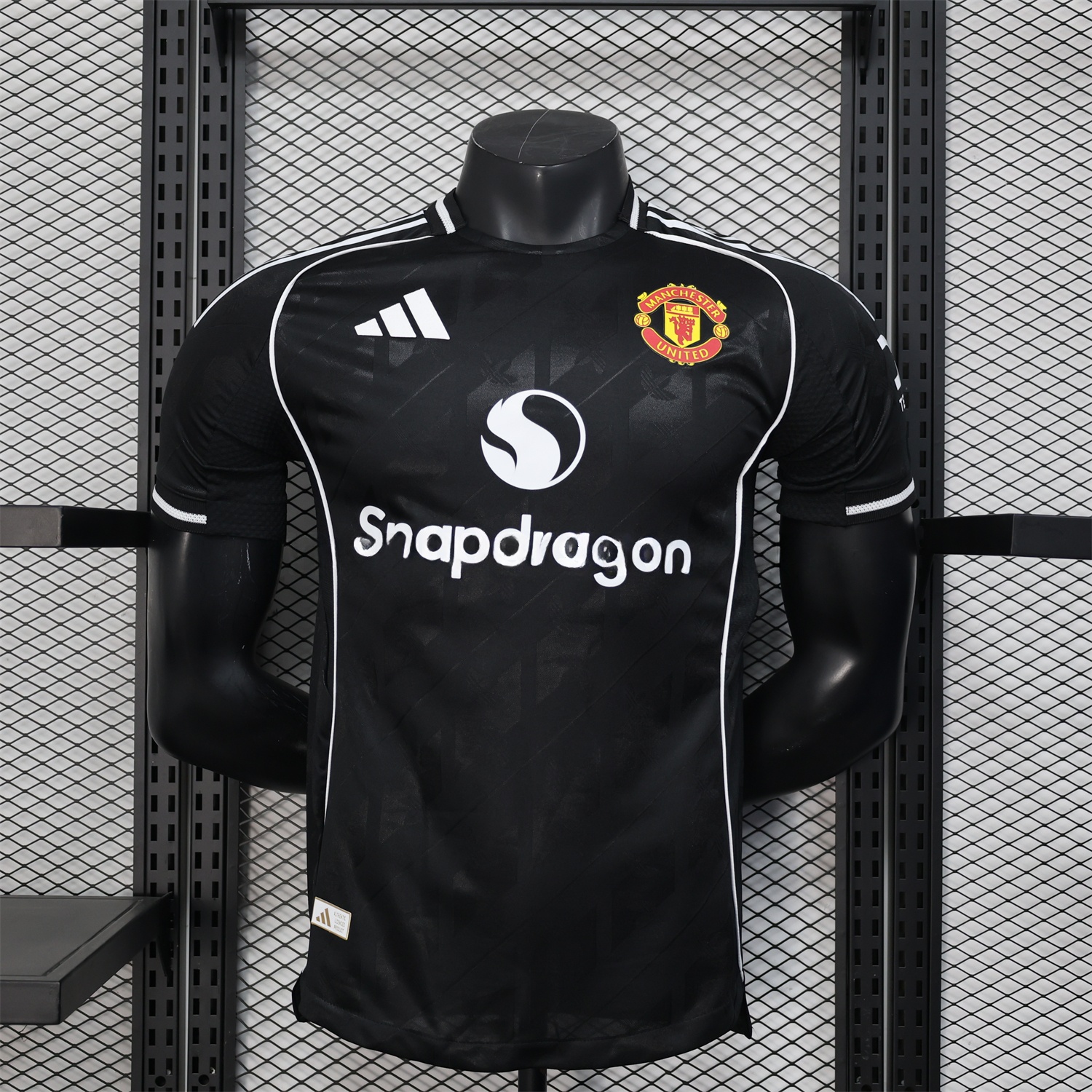 Manchester United 25-26 Black Training Jersey - Player Version - UnitedFutballJersey