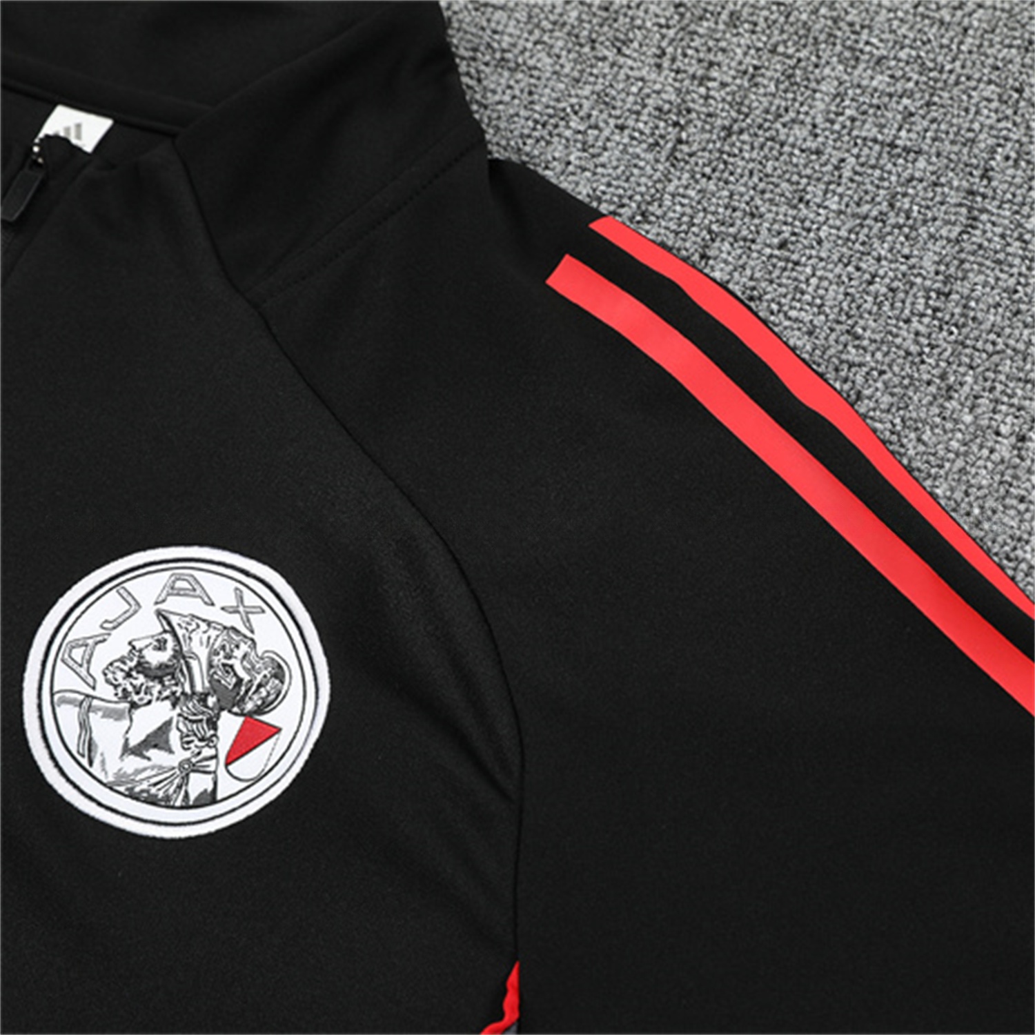 Ajax 25-26 Kids Long Sleeve Training Set - Black Top and Black Pants - UnitedFutballJersey