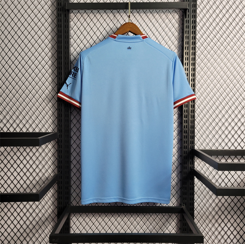 Manchester City 22/23 Home Jersey - Fans Version & Final Haaland - UnitedFutballJersey