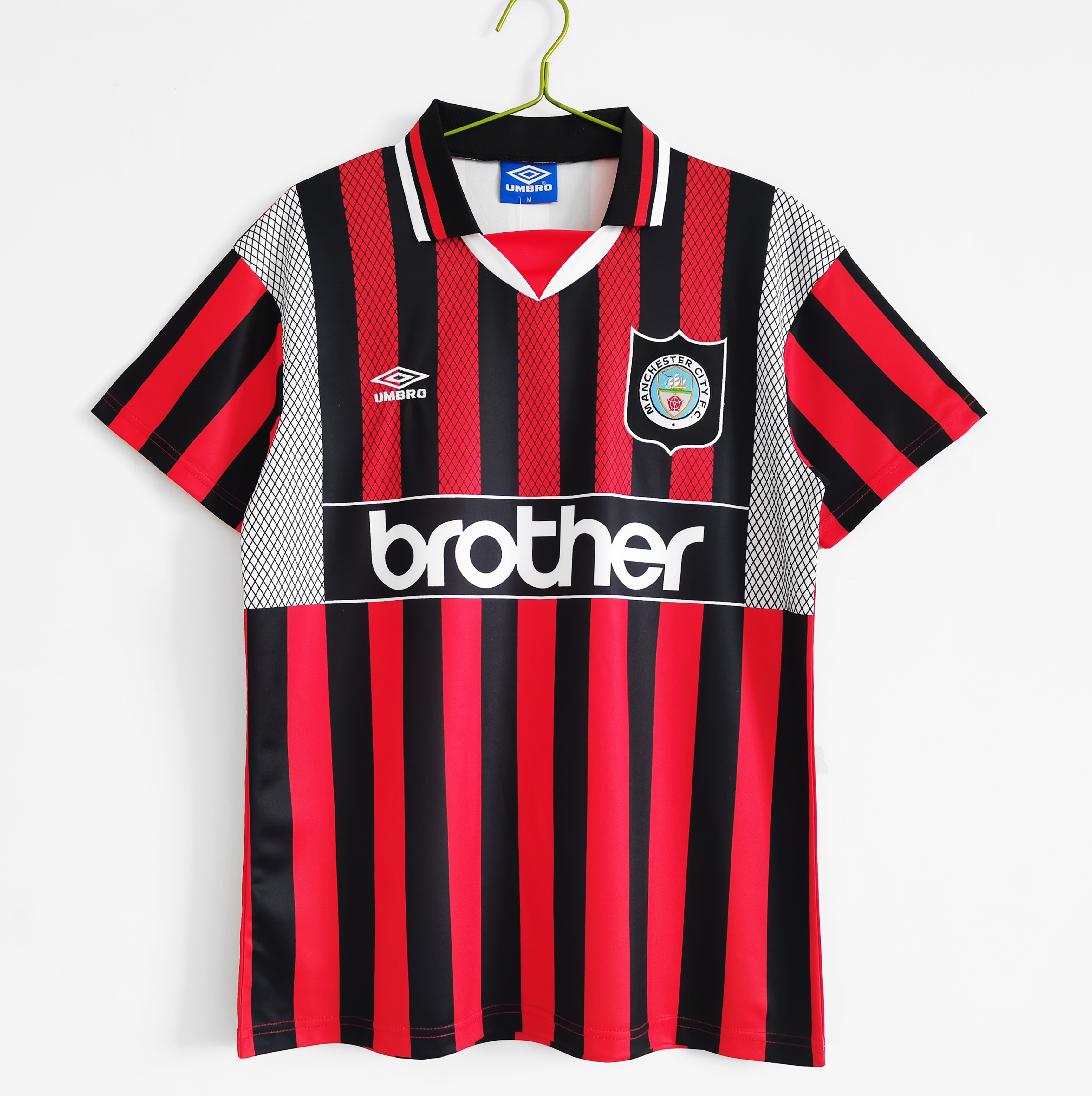 Retro Manchester City 1994-96 Away Stadium Jersey - UnitedFutballJersey