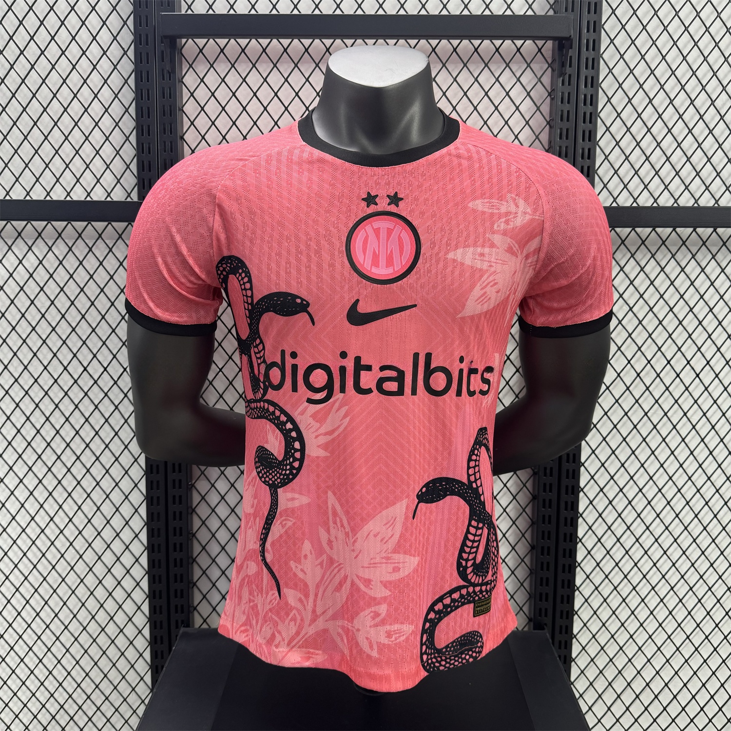 Inter Milan 25-26 Black Snake Special Pink Jersey - Player Version - UnitedFutballJersey