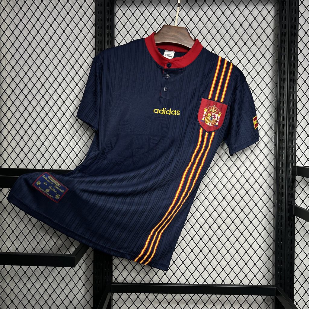 Retro Spain 1996 Away Jersey - UnitedFutballJersey