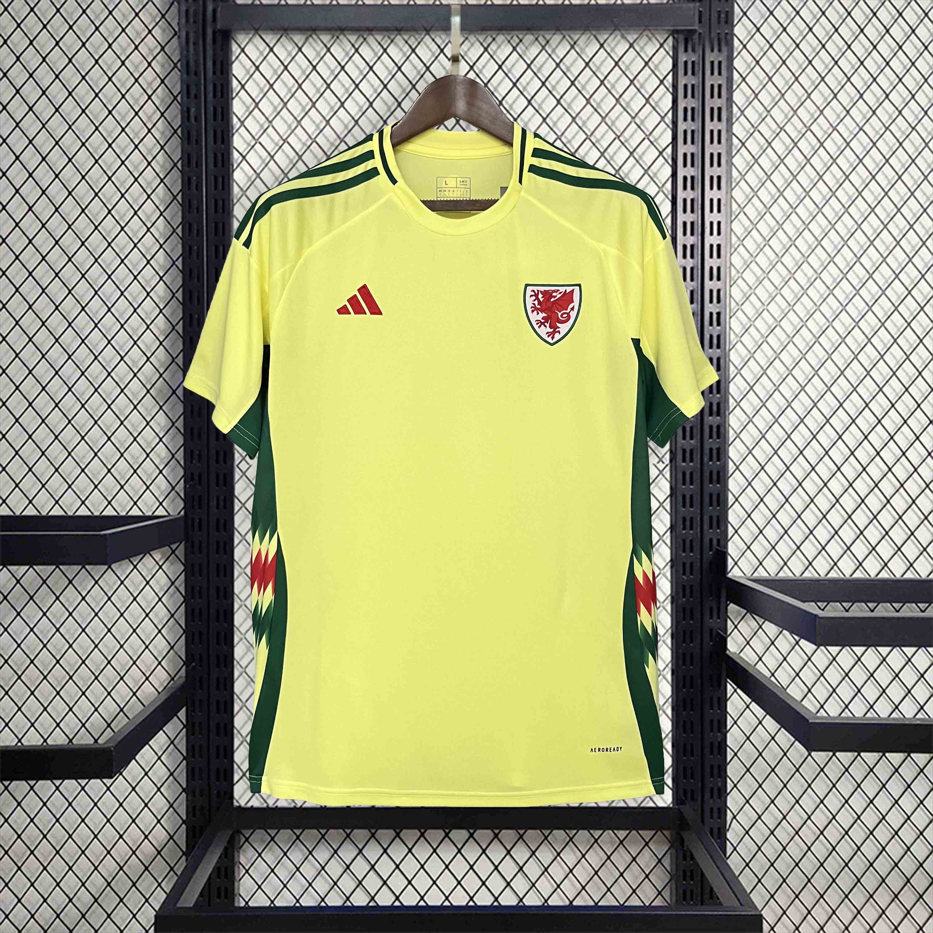 Wales 2024 Away Stadium Jersey - Fans Version - UnitedFutballJersey