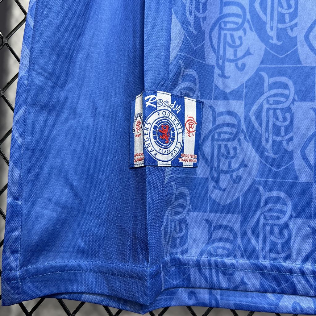 Retro Glasgow Rangers 1996-97 Home Stadium Jersey - UnitedFutballJersey