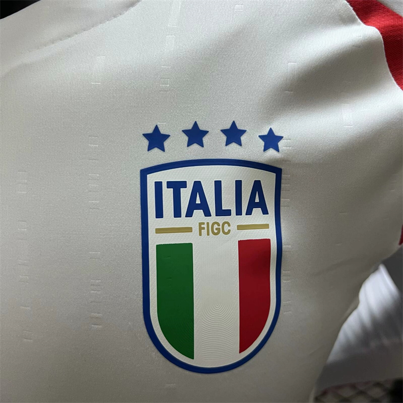 Italy 2024 Away Stadium Long Sleeve Jersey - Player Version - UnitedFutballJersey