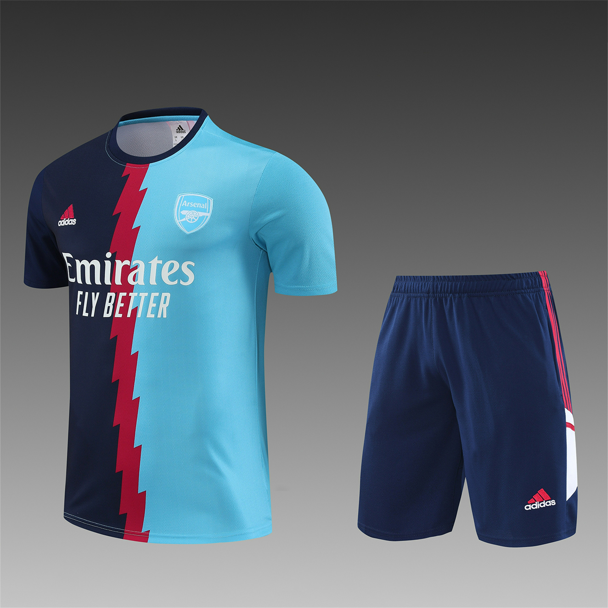 Arsenal 23-24 Short-Sleeve Training Set - Blue - UnitedFutballJersey