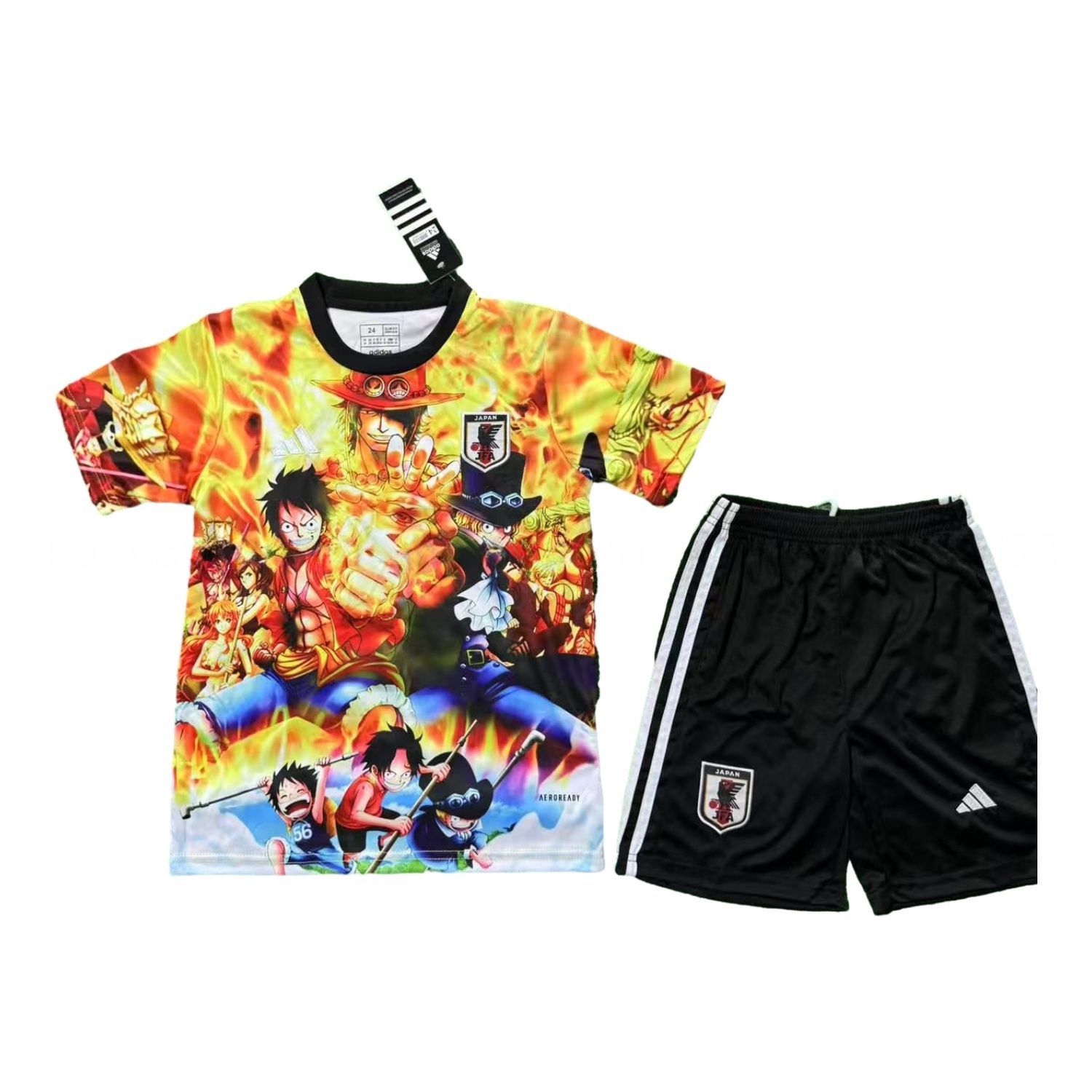Japan 25-26 Luffy & Ace & Sabo's Fiery Triple-Attack Special Kids Kit - UnitedFutballJersey