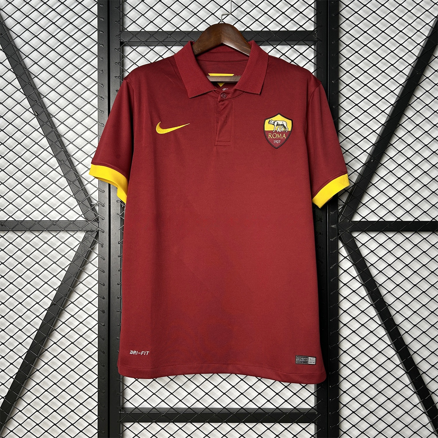 Retro Roma 2014-15 Home Jersey - UnitedFutballJersey