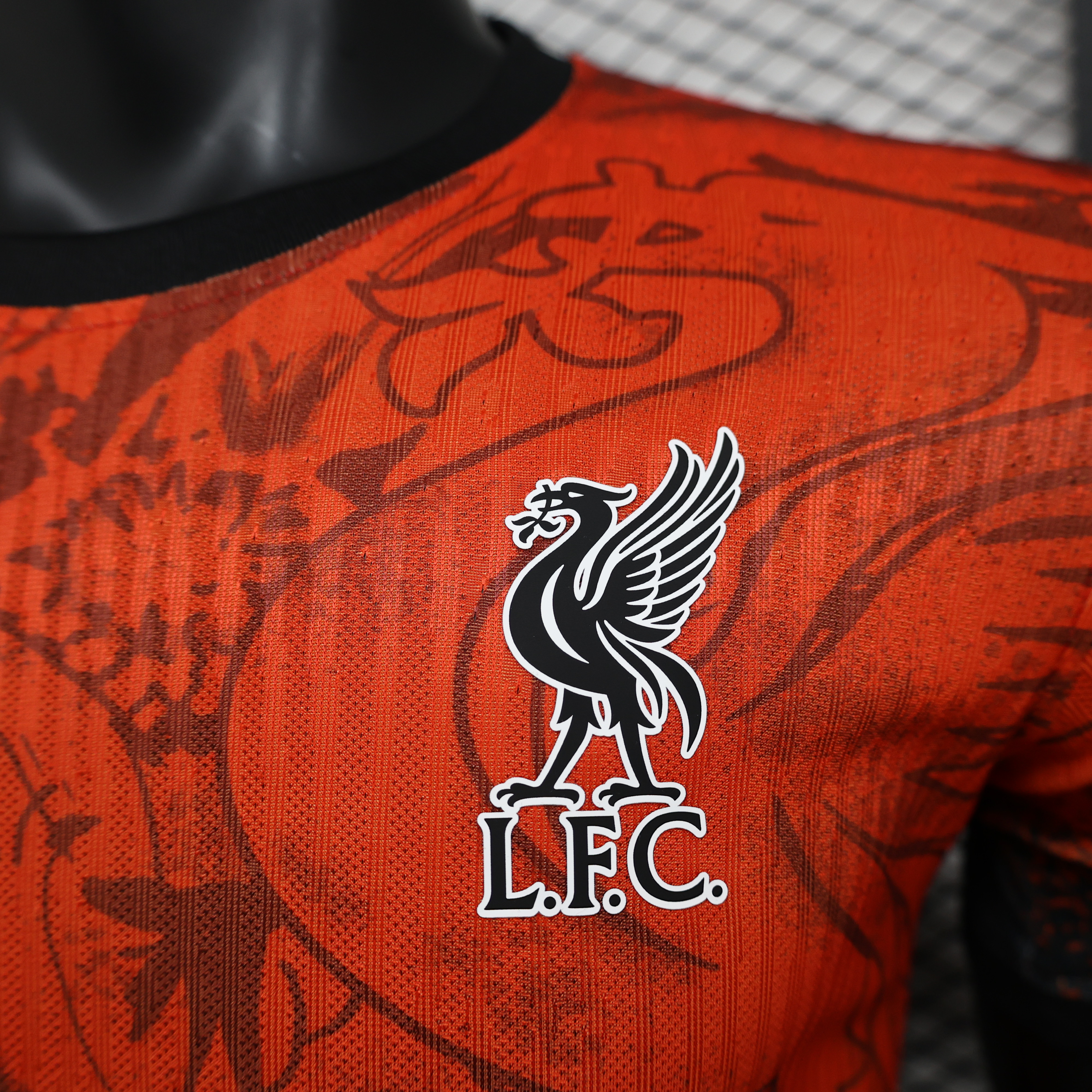 Liver.pool 24-25 Red and Black Liver Bird Jersey - Player Version - UnitedFutballJersey