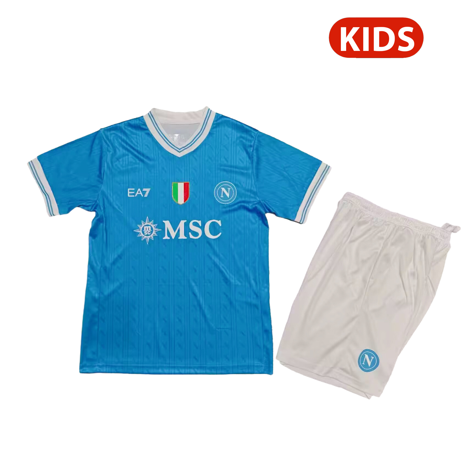 Napoli 25-26 Home Kids Kit - UnitedFutballJersey