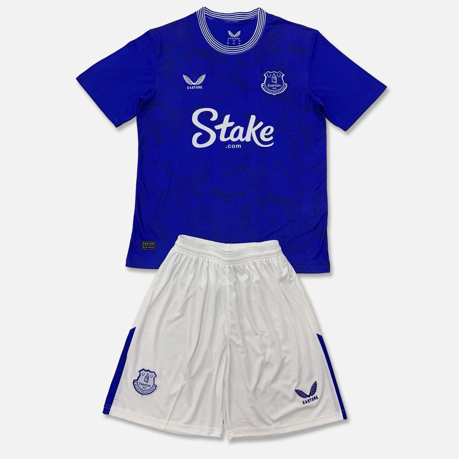 Everton 24-25 Home Men's Adult Jersey Set - Fans Version - UnitedFutballJersey