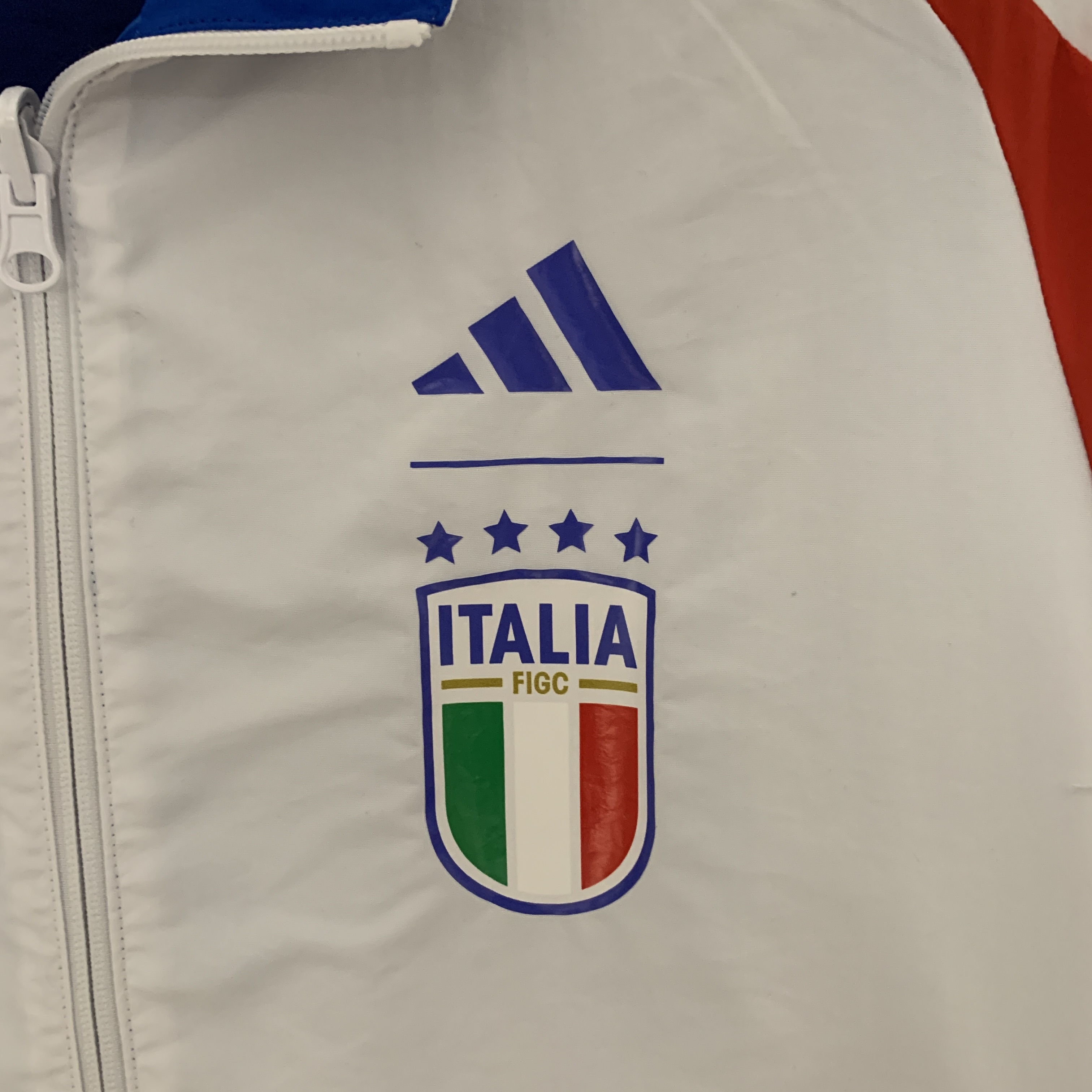 Italy 23-24 Double Sided Windbreaker - Blue & White - UnitedFutballJersey