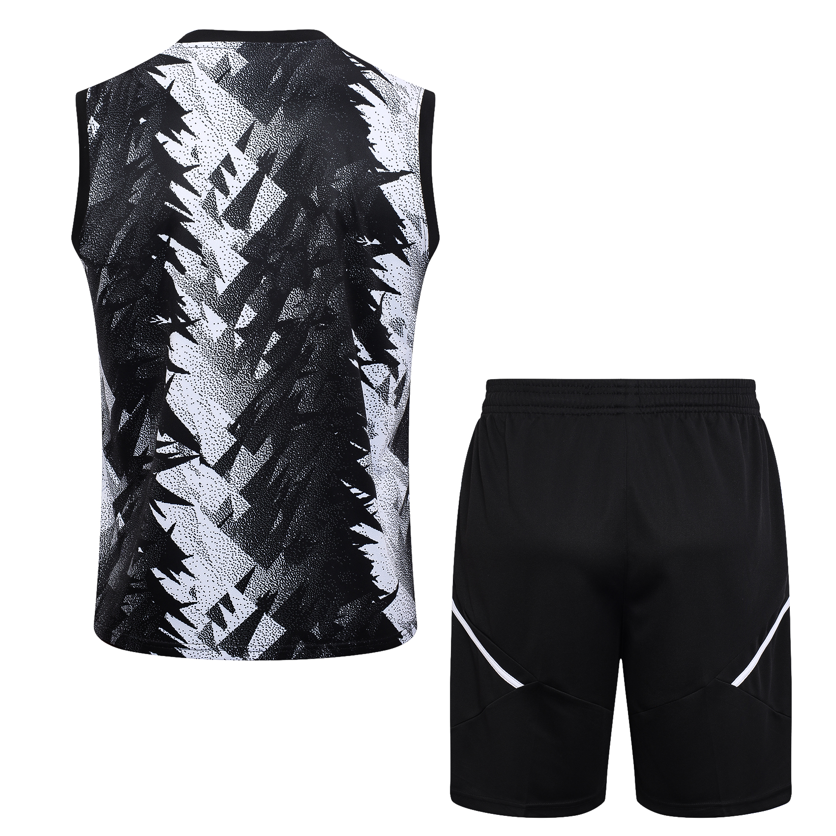 23-24 Juventus Black Training Vest Suit - UnitedFutballJersey