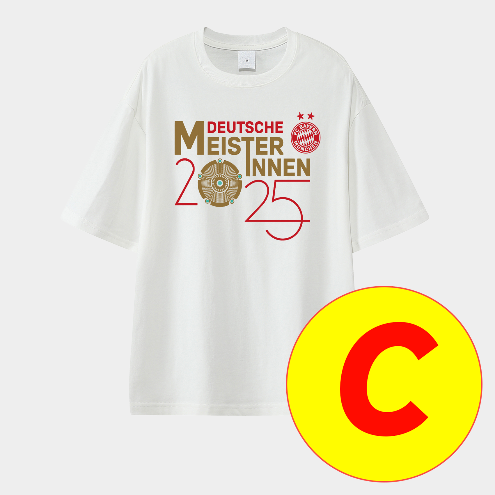 Bayern Munich Bundesliga Champions Deutscher Meister 2025 Unisex Pure Cotton T-shirt - UnitedFutballJersey
